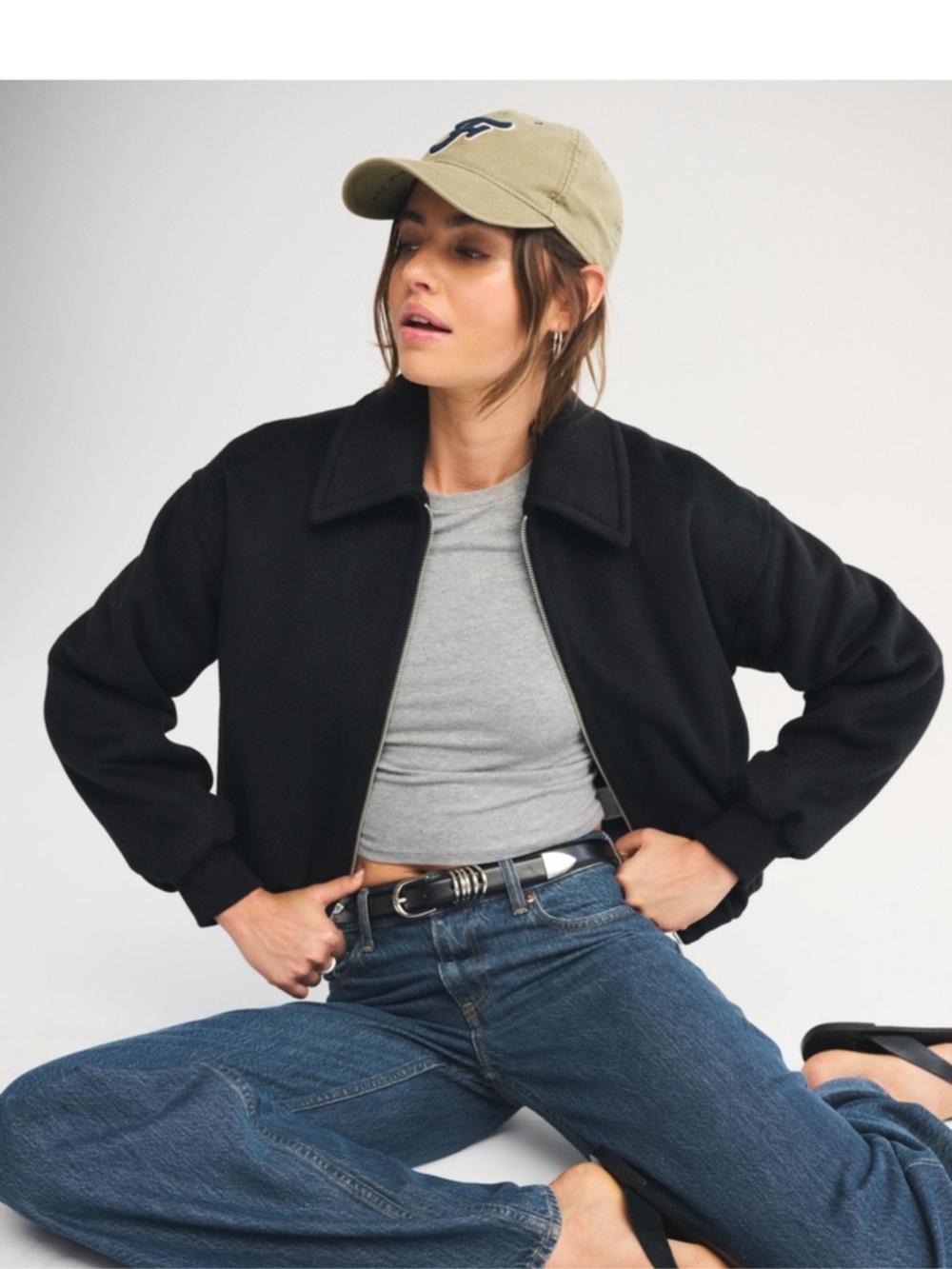 Abercrombie & Fitch Wool Blend Bubble Bomber